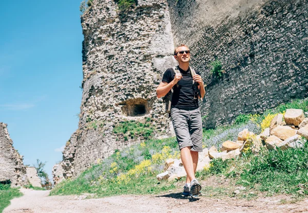 Man toeristische wandelen — Stockfoto