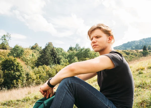 Young man rest — Stock Photo, Image