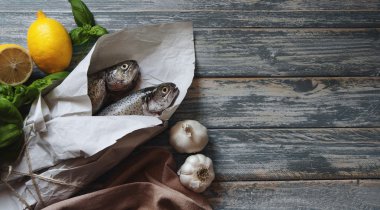  Alabalık lenmos ve sebze ile