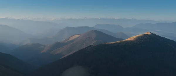 Blick Auf Das Gebirge Mala Fatra Vom Velky Rozsutec Slowakische — Stockfoto