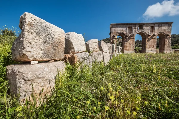 Symbol Ancient Patara Lycia City Arch Mettius Modestus Mediterranean Coast — Stock Photo, Image