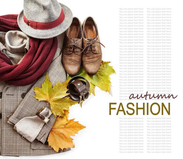 Outono vintage vestindo para homens — Fotografia de Stock