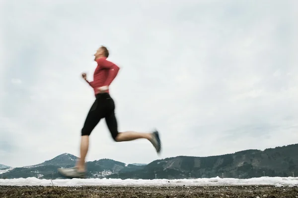 Kış hızlı koşucu — Stok fotoğraf