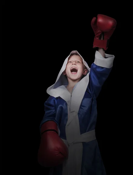 Screaming little boxer — Stock Photo, Image