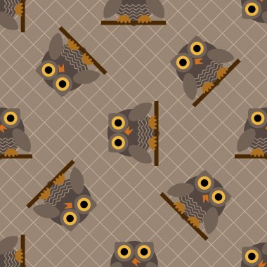 baykuş seamless modeli.