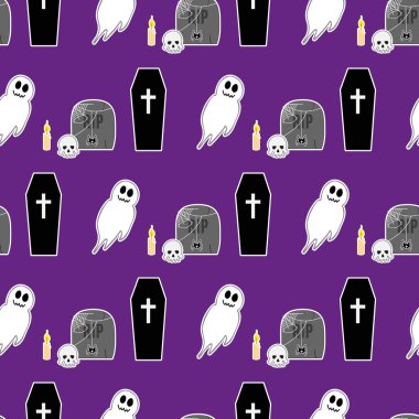 Cadılar Bayramı seamless modeli 2