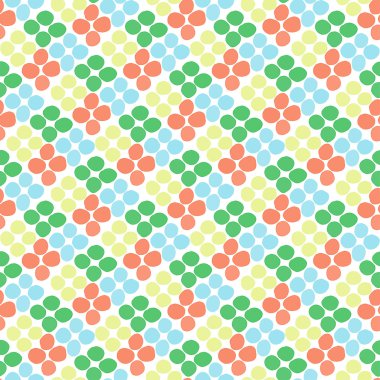 Rhombus, çemberin üzerinde beyaz bir arka plan ile Seamless Modeli