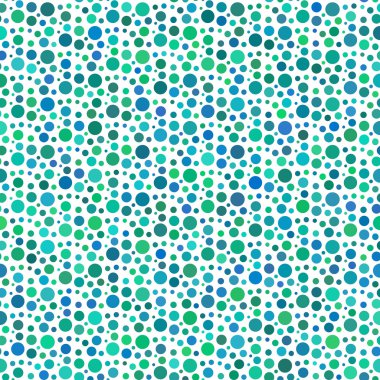 Yeşil noktalı ve dairesel seamless modeli