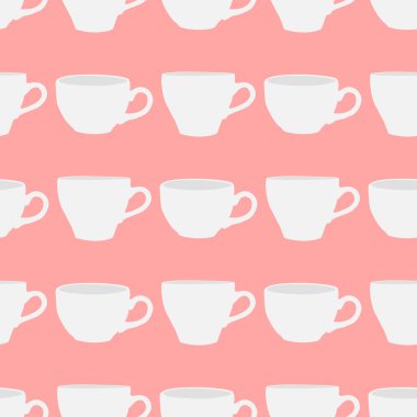 Beyaz seamless modeli 2 su bardağı