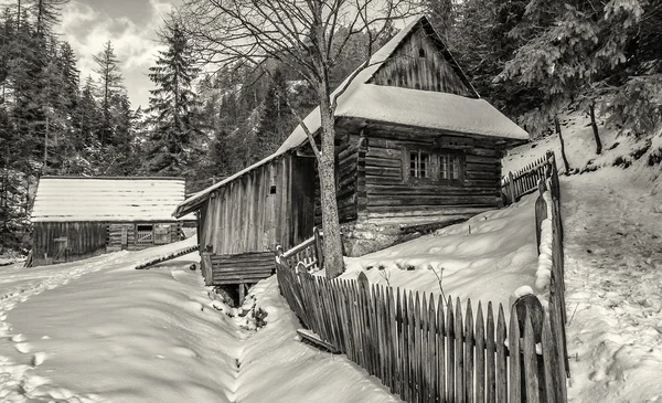 Chata v Kvacianska dolina, Slovensko — Stock fotografie