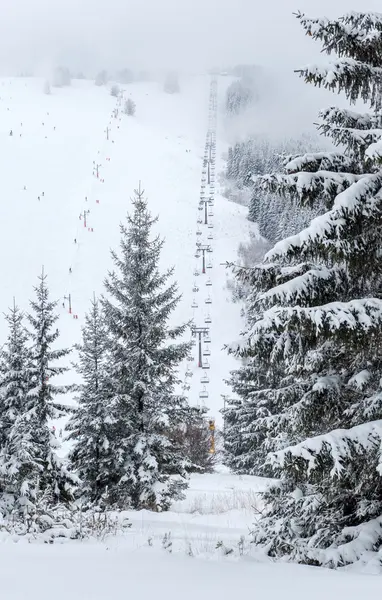Ski resort Malino Brdo, Slovakia — Stockfoto