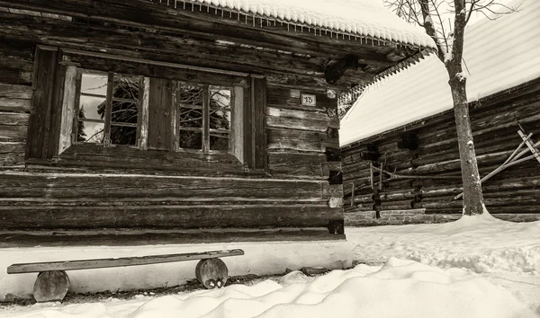 Holzhäuser in Zuberec, Slowakei — Stockfoto