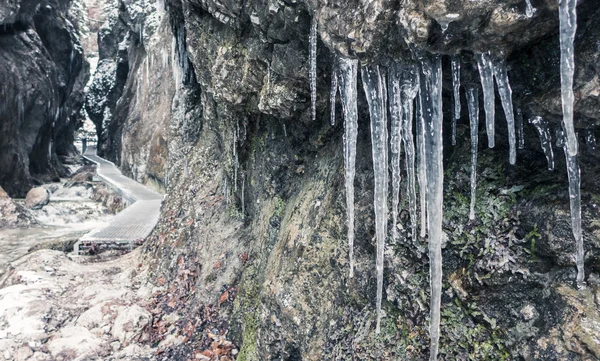 Kış, Janosikove diery, Slovakya — Stok fotoğraf