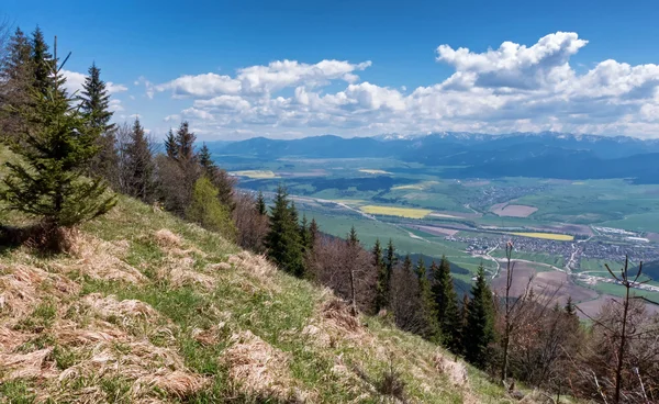 Visa från hill Predny Choc, Slovakien — Stockfoto