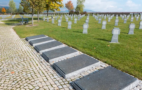 Военное кладбище Словакии — стоковое фото