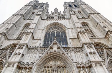Brüksel, Belçika 'daki St. Michael ve St. Gudula Katedrali