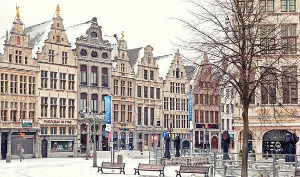 Antwerp Belgien März 2013 Historisches Mittelalterliches Haus Marktplatz Der Innenstadt — Stockfoto