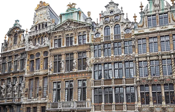 Brussel België Maart 2013 Middeleeuwse Gebouwen Grote Markt Beroemd Plein — Stockfoto