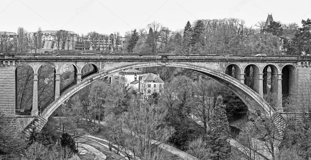 Adolphe bridge in Grand Duchy of Luxembourg