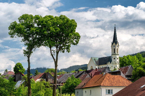 Church in village Cernova, Slovakia.