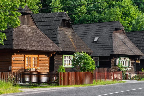Cottage Legno Nella Riserva Architettura Popolare Chiamato Bobrova Rala Nel — Foto Stock