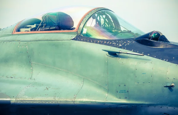 Airplane Mig-29 at airshow — Stock Photo, Image