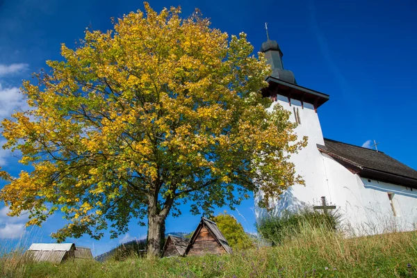 Templar church at village Martincek, Slovakia — Stock Photo, Image