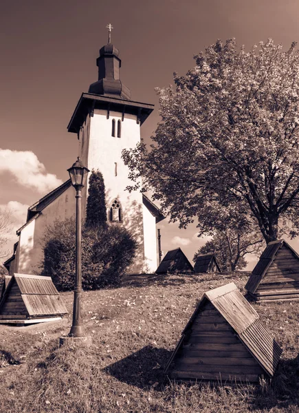 Kościół templariuszy w miejscowości Martincek, Słowacja — Zdjęcie stockowe