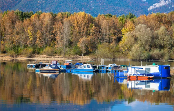 Water reflection - lake Liptovska Mara, Slovakia — Stock Photo, Image