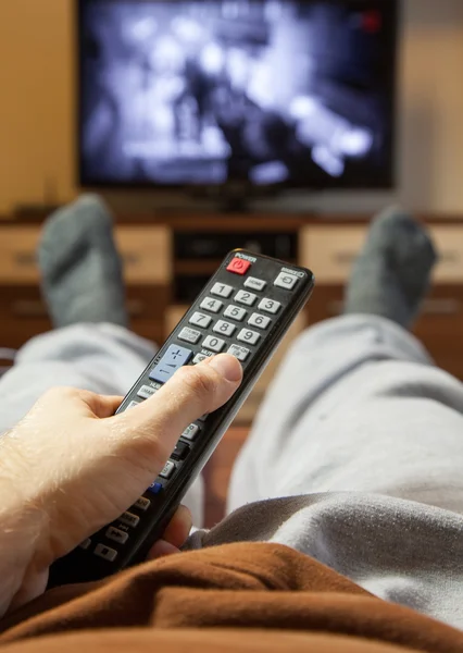Switching TV channels — Stock Photo, Image
