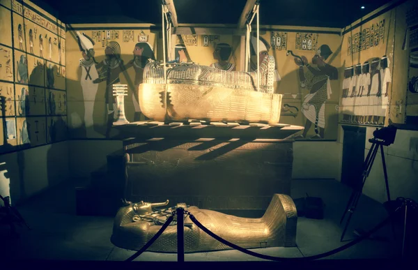 Саркофаг Тутанхамона — стоковое фото