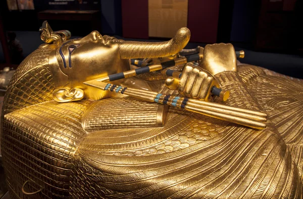 Tutankhamun's sarcophagus — Stock Photo, Image