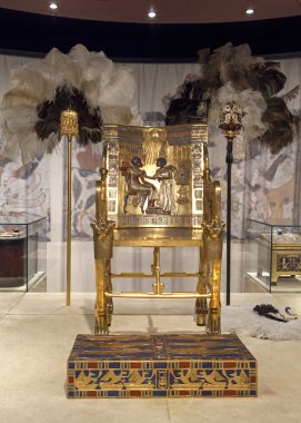 Tutankhamun's Gold Throne clipart
