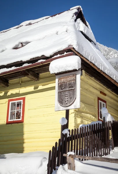 Historisches Dorf vlkolinec, Slowakei — Stockfoto