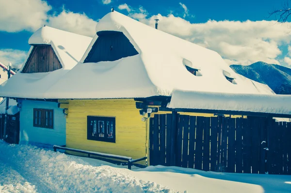 Historische dorp Vlkolinec, Slowakije — Stockfoto