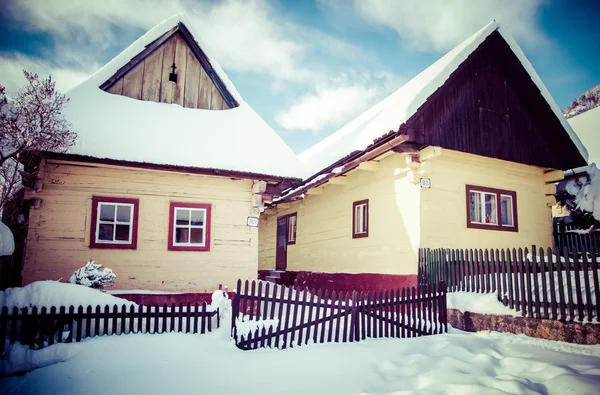 Historische dorp Vlkolinec, Slowakije — Stockfoto