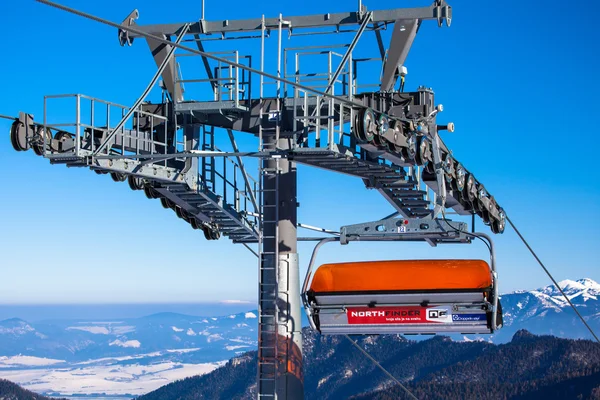 Turuncu teleferik, Slovakya — Stok fotoğraf