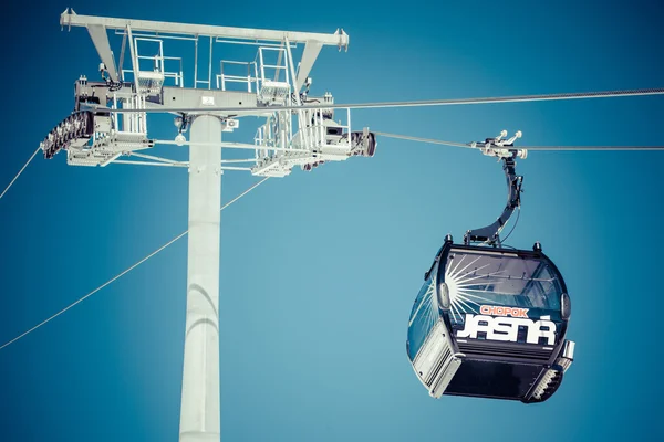 Black cableway at Low Tatras, Slovakia — Stock Photo, Image