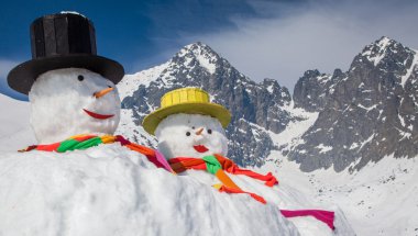 Yüksek Tatras, Slovakya büyük kardan adam