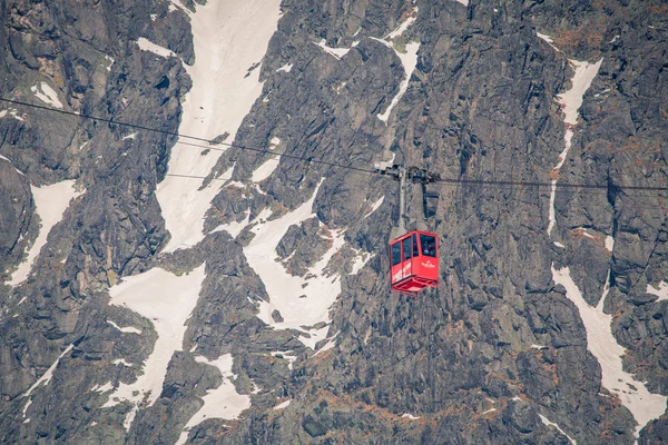 Red cableway, Slovakia — Stock Photo, Image