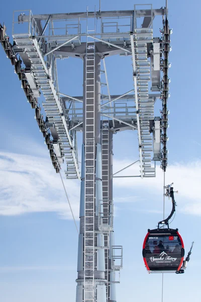 Modern cableway at High tatras, Slovakia — Stock Photo, Image