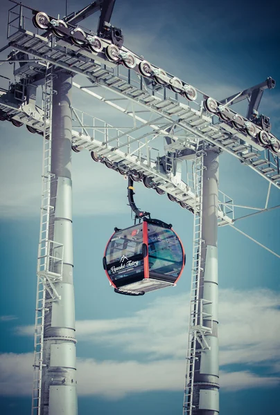 Modern cableway at High tatras, Slovakia — Stock Photo, Image