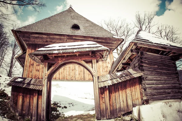 Wooden church at Lestiny, Slovakia — Stock Photo, Image