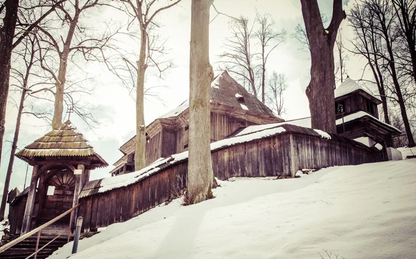 Wooden church at Lestiny, Slovakia — Stock Photo, Image