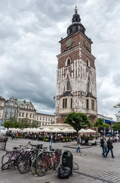 Plaza principal en Cracovia, Polonia —  Fotos de Stock