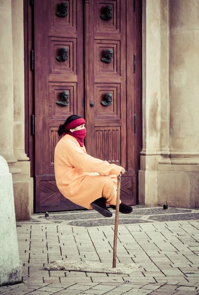 Pavement artist - Krakow, Polen — Stockfoto