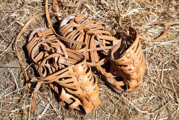 Средневековая обувь — стоковое фото