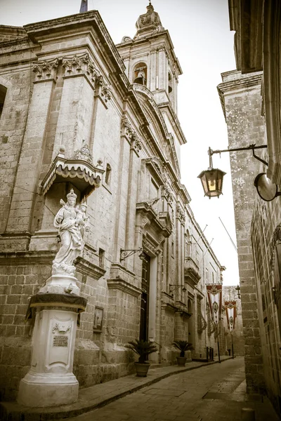 Kirche in mdina, malta — Stockfoto