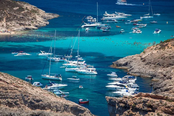 Голубая лагуна на Комино - Мальта — стоковое фото