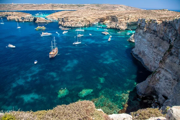 Laguna Azul en Comino - Malta — Foto de Stock